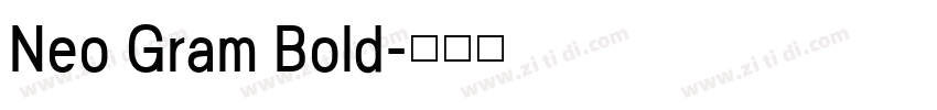 Neo Gram Bold字体转换